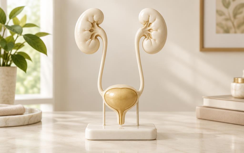 Modelo ilustrativo do trato urinário